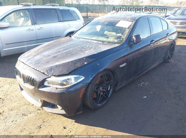 WBAKP9C57GD981203 2016 BMW 5 SERIES Black წინა მარცხენა ხედი სამი მეოთხედიდან