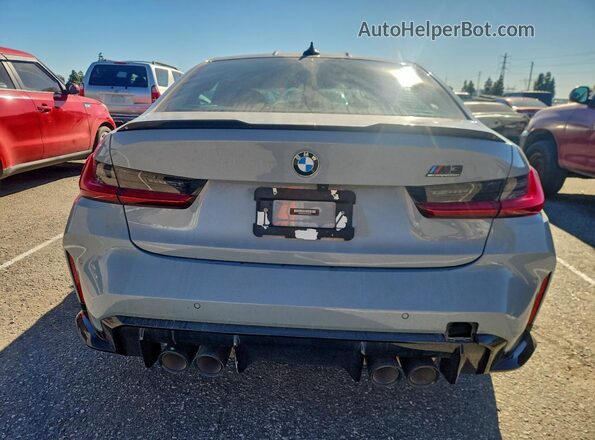 WBS33AY00MFL08733 2021 BMW M3 Gray უკანა ხედი