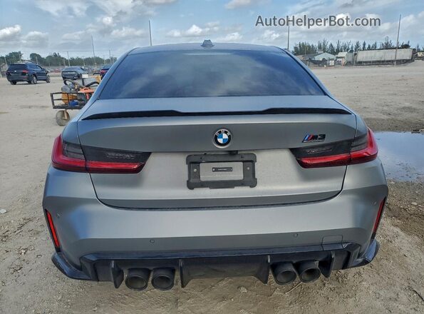 WBS33AY01PFR36529 2023 BMW M3 Серый Вид сзади