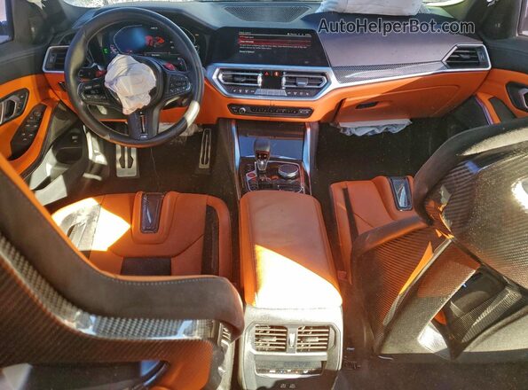 WBS33AY03MFL45078 2021 BMW M3 White Առջևի վահանակի տեսք