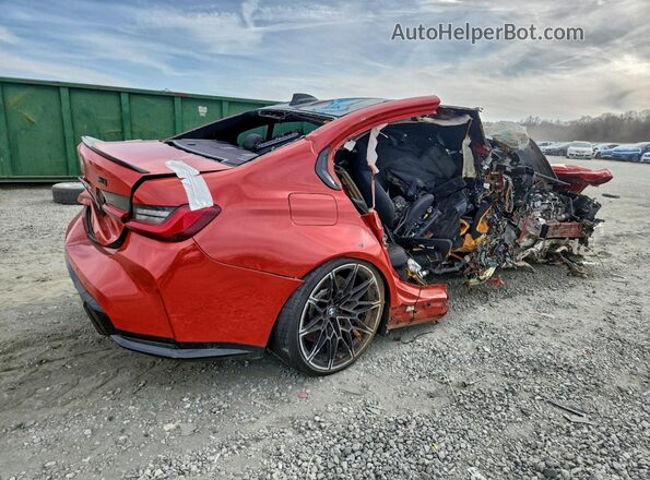 WBS33AY06MFK87791 2021 BMW M3 Red უკანა მარჯვენა