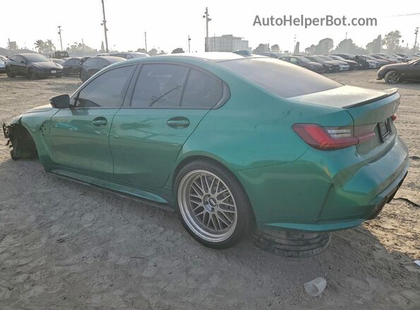 WBS33AY09PFN27369 2023 BMW M3 Green Задня ліва чверть