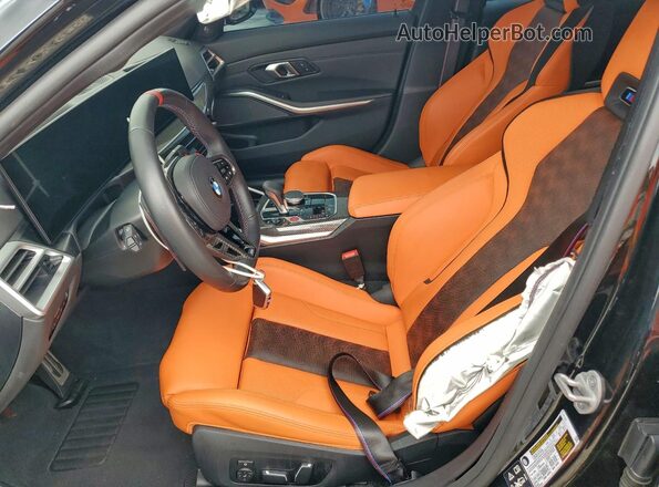 WBS33HJ06SFU26351 2025 BMW M3 Black Widok wnętrza z przodu