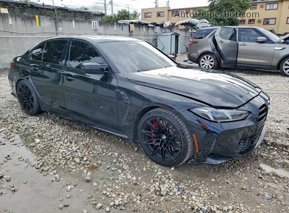 WBS33HJ06SFU26351 2025 BMW M3 Black Przód prawy