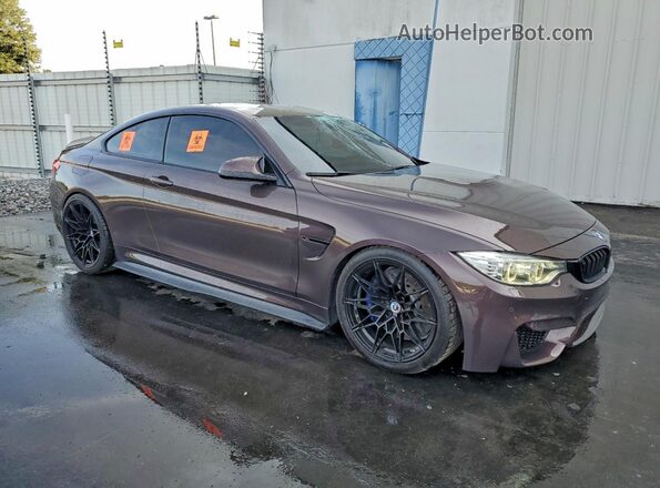WBS3R9C53GK337381 2016 BMW M4 Burgundy Передня права чверть