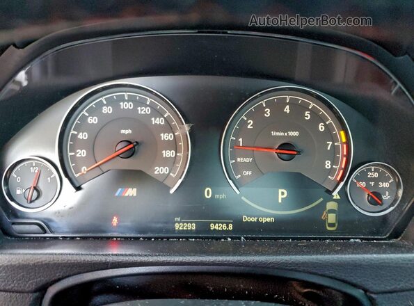 WBS3R9C53GK337381 2016 BMW M4 Burgundy Вид щитка приладів
