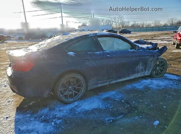 WBS3R9C56HK709331 2017 BMW M4 Синий Задняя правая четверть