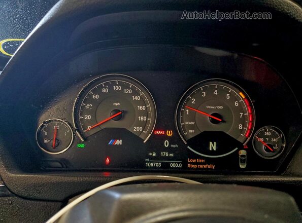 WBS3U9C59GP968511 2016 BMW M4 Черный Вид щитка приборов