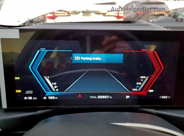 WBS43AY01PFR41203 2023 BMW M3 White Instrument cluster view
