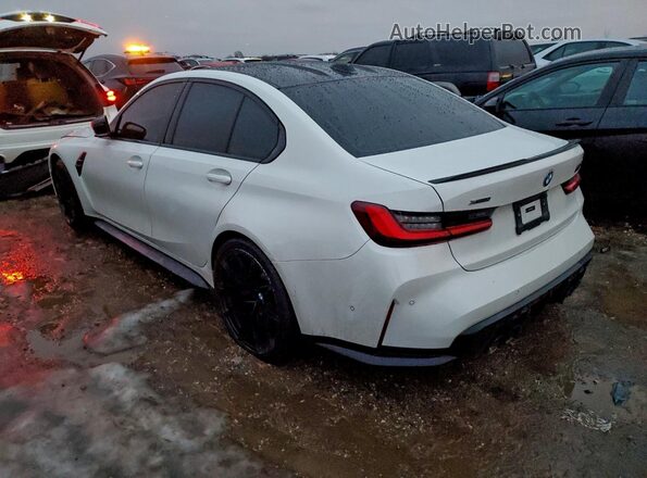 WBS43AY01PFR41203 2023 BMW M3 White Rear left