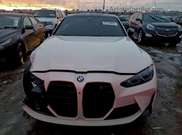 WBS43AY01PFR41203 2023 BMW M3 White Front view