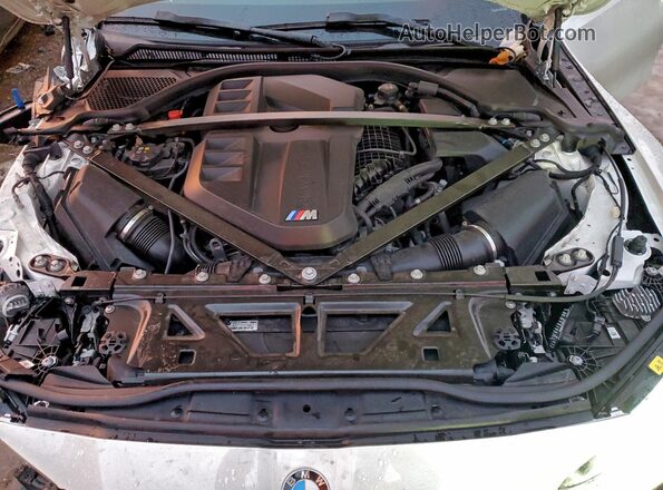 WBS43AY01PFR41203 2023 BMW M3 White Rear interior view