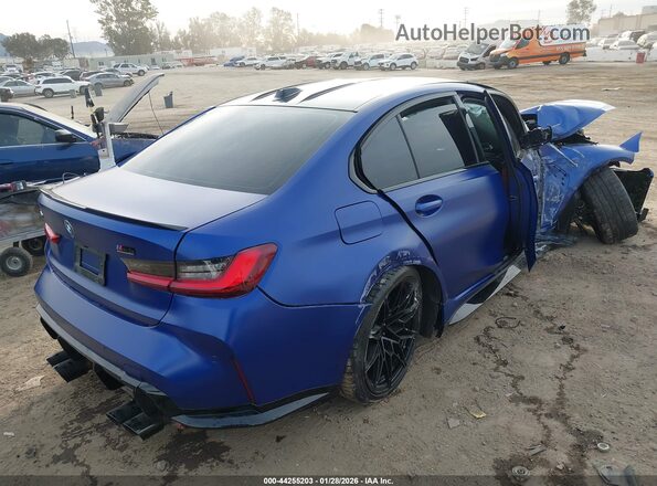 WBS43AY01RFT55538 2024 BMW M3 Blue Задня права чверть