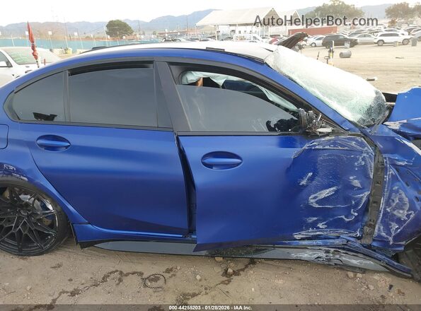 WBS43AY01RFT55538 2024 BMW M3 Blue Панорамний вид салону 360°