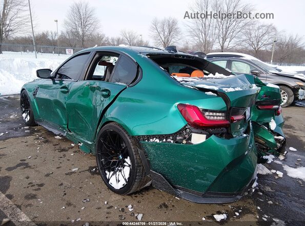 WBS43AY07NFL83340 2022 BMW M3 Green Հետևի ձախ