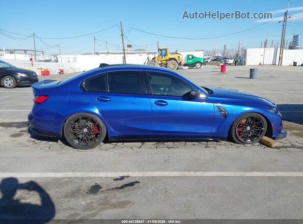 WBS43AY07NFN16159 2022 BMW M3 Blue Rear interior view