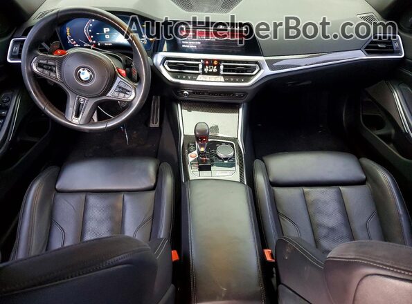 WBS43AY09NFL67236 2022 BMW M3 Gray Dashboard view