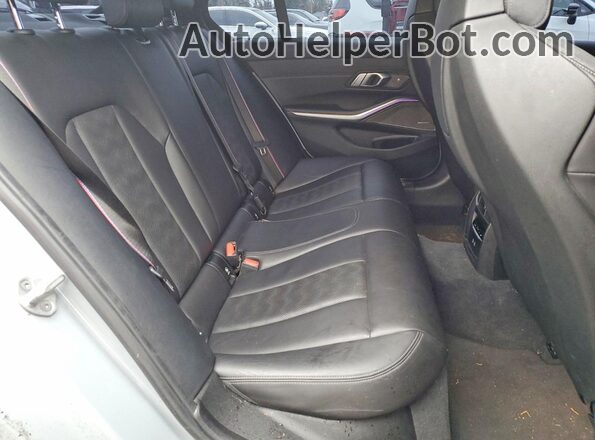 WBS43AY09NFL67236 2022 BMW M3 Gray Rear seats view