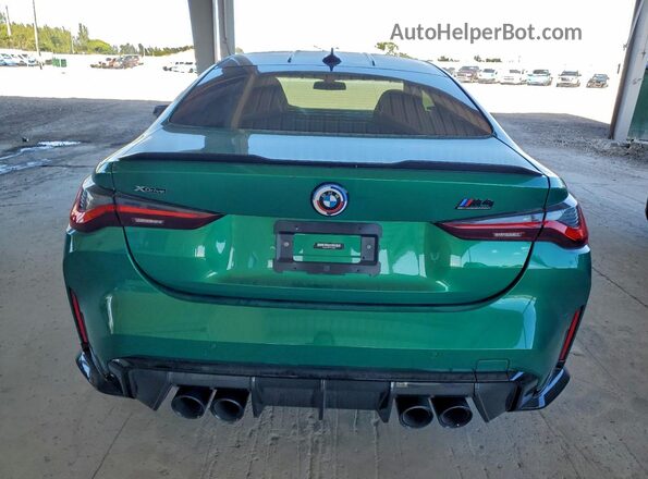 WBS43AZ07PCL18037 2023 BMW M4 Green Rear view