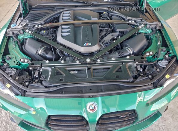 WBS43AZ07PCL18037 2023 BMW M4 Green Rear interior view