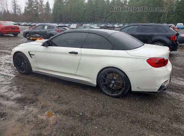 WBS4Z9C55JED22586 2018 BMW M4 White Rear left