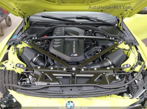 WBS53AY03NFM89739 2022 BMW M3 Yellow Rear view