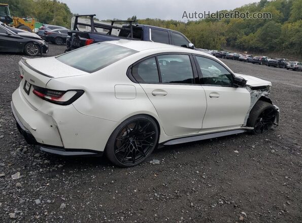 WBS53AY08PFP01084 2023 BMW M3 White უკანა მარჯვენა