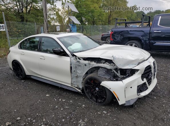 WBS53AY08PFP01084 2023 BMW M3 White წინა მარჯვენა