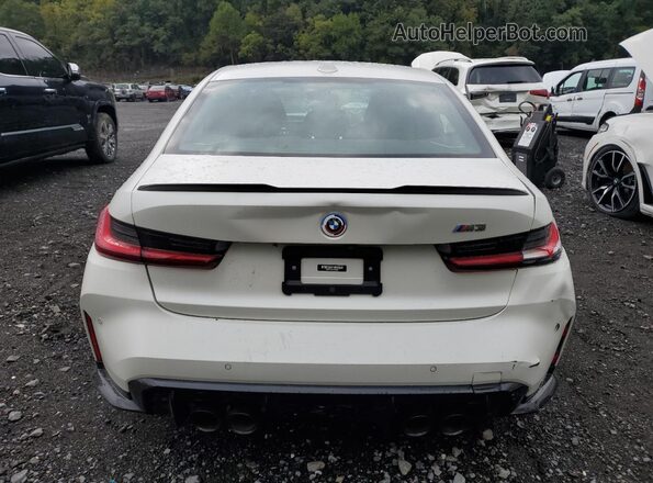 WBS53AY08PFP01084 2023 BMW M3 White უკანა ხედი