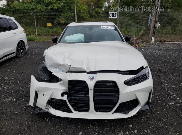 WBS53AY08PFP01084 2023 BMW M3 White წინა ხედი