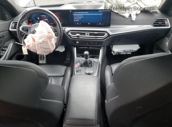 WBS53AY08PFP01084 2023 BMW M3 White წინა პანელის ხედი