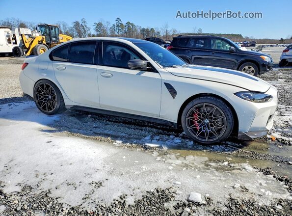 WBS63AY09RFS41618 2024 BMW M3 White Передня права чверть