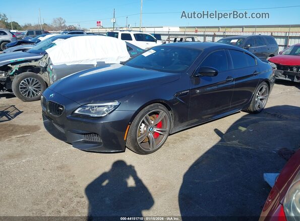 WBS6E9C53GG437220 2016 BMW M6 Black Передня ліва чверть