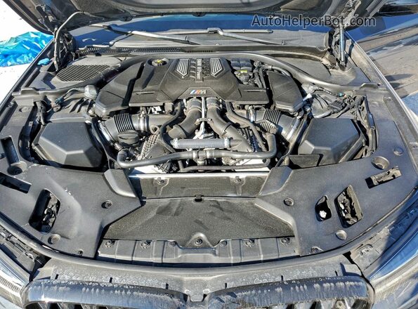 WBS83CH05MCF77820 2021 BMW M5 Gray Вид задньої частини салону