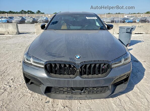 WBS83CH05MCF77820 2021 BMW M5 Gray Вид спереду