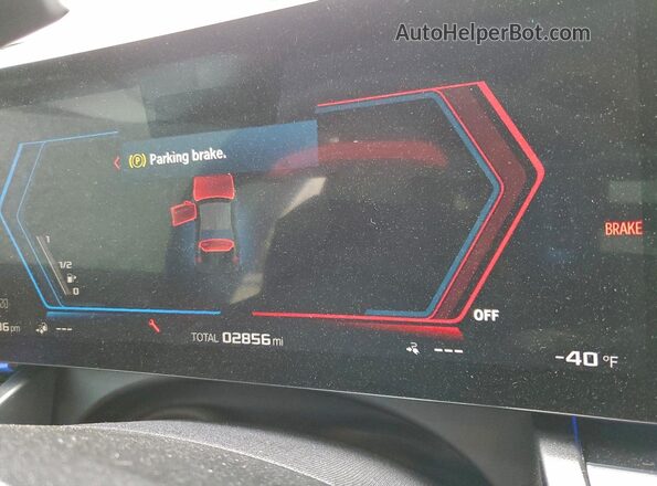 WBS83FK01TCV37112 2026 BMW M5 Charcoal Instrument cluster view