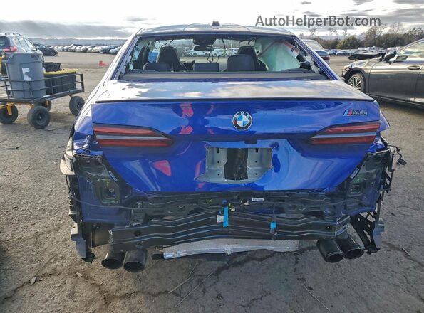 WBS83FK02TCV66179 2026 BMW M5 Blue Rear view