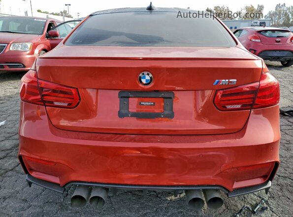 WBS8M9C51G5D31407 2016 BMW M3 Оранжевый Вид сзади