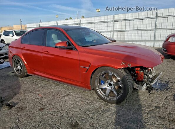 WBS8M9C51G5D31407 2016 BMW M3 Оранжевый Передняя правая четверть