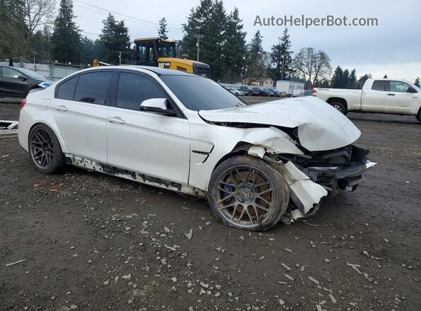 WBS8M9C51J5L00971 2018 BMW M3 White Delantero derecho