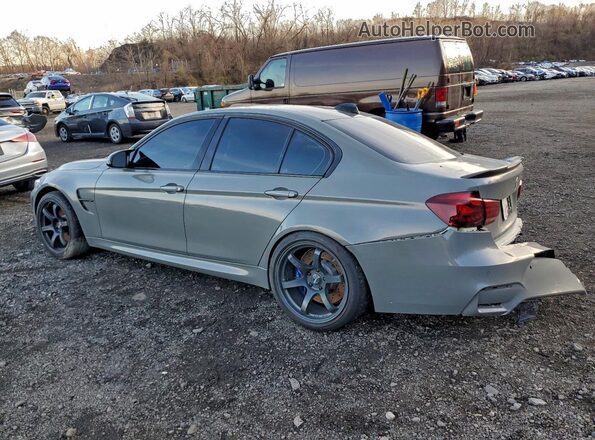 WBS8M9C52J5K99684 2018 BMW M3 Gray Задня ліва чверть