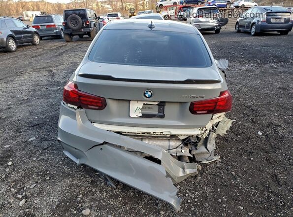 WBS8M9C52J5K99684 2018 BMW M3 Gray Вид ззаду
