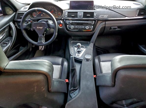 WBS8M9C52J5K99684 2018 BMW M3 Gray Вид панелі приладів
