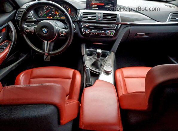 WBS8M9C54J5L00799 2018 BMW M3 Black წინა პანელის ხედი