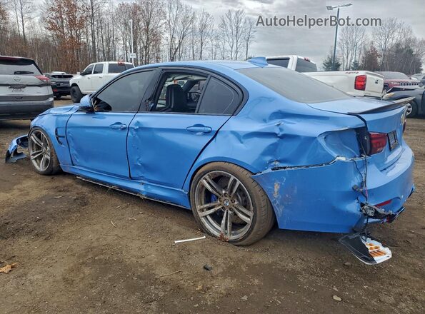 WBS8M9C56G5D30950 2016 BMW M3 Blue Tył lewy