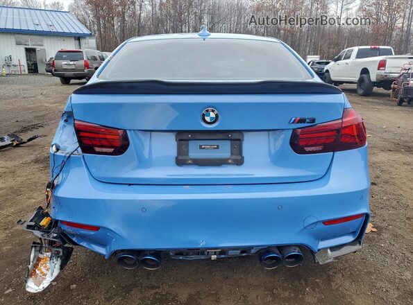 WBS8M9C56G5D30950 2016 BMW M3 Blue Widok z tyłu