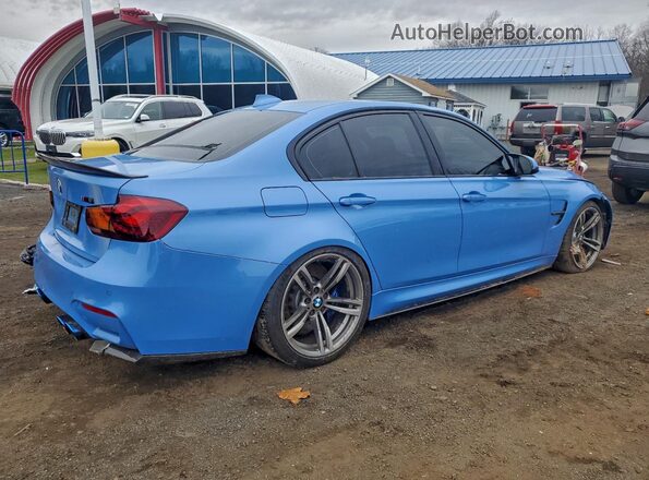 WBS8M9C56G5D30950 2016 BMW M3 Blue Tył prawy