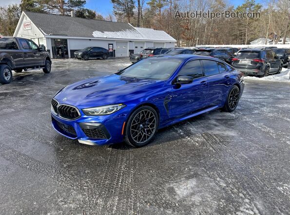 WBSGV0C06LCD74915 2020 BMW M8 Blue Rear left