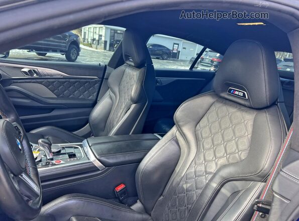 WBSGV0C06LCD74915 2020 BMW M8 Blue Rear seats view
