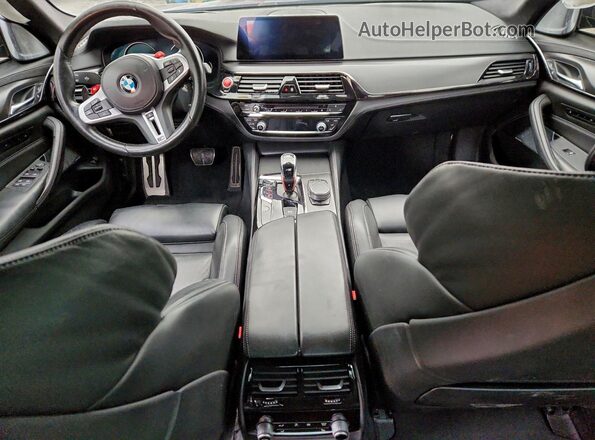 WBSJF0C58KB284892 2019 BMW M5 Blue Առջևի վահանակի տեսք